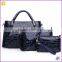 2015 Fashion Stone Pattern pu Leather Set Handbag Wholesale Spain Leather Bags