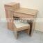 Wooden Grain Melmained MDF Board Modern Large Simple Cheap Dressing Table