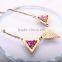 <<<2016 Hot Alloy Fashion Bohemian Style Geometrical Triangle Beaded Necklace Jewelry for Women/