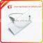 Hot Sale Customized logo Stainless Steel Luggage Tag with Strape and wirerope