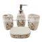 Glazed bath ceramic bathroom set