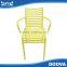 Durable living room chair stackable plastic armchiar