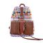 100% factory whole sale floral fancy ladies canvas backpack