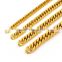 Unique Shiny And Brushed Men 316L Stainless Steel European gold chain Bracelet
