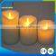 3Pcs Flameless Classical Warm White Moving Wick LED Candle Light