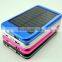 New product 6000mah solar power bank charger body panel 0.7 w solar power