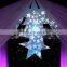 PVC inflatable glitter lighted hanging christmas led star decoration