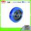 80mm-200mm Stainless steel elastic rubber casters Roller bearing caster