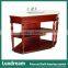 Antique Simple Cherry Hotel Bathroom Vanity with Two Wooden Shelves