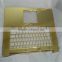 24k gold plated housing bezel keyboard back cover parts for macbook pro 24ct gold edition,24ct gold plated for macbook air