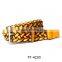 Wholesale yellow woman dress pu braided belt