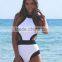 BSC102 Pretty mature women sexy one piece printing skirt bikini swimwear