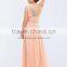 Fashion one shoulder designs new model dress strapless royal blue chiffon dress chiffon bridesmaid dresses pink