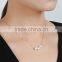 Modern pearl necklace design 8mm round multi-color round pearl necklace