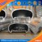 6000 series oval shape curtains aluminium / aluminium balustrade profiles / aluminium square tube for construction