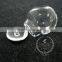 round vintage style silver bulb vial glass bottle with 20mm open mouth DIY pendant charm glass dome supplies 1820284