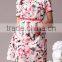 Pretty Steps 2016 High Quality New Chiffon Dress Sexy Elegant Round Collar Dress for Ladies