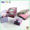 2016 New Custom Made Logo Printed Jewelry box with Window , Matte Cardboard Jewelry Box