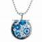 Export Russia Fashion new 2016 original design luminous jewellry glowing in the dark blue eyes necklace pendant