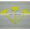 14.7cmL Plastic Yellow Gardening Plant T Label
