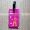 Epoxy custom logo silicone plastic luggage tag