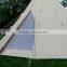 5m Canvas Camping Teepee Tent Waterproof Family Glamping Tent
