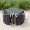 Outdoor Garden Furniture Round Wicker Table