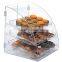 Wholesale Custom-made acrylic countertop 4 drawers bread/cookies/pastry display cabinet/bakery display case