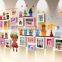 creative free combination hot sale wooden wall hanging photo frames