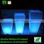 LED large garden flower pots blue /led plastic small cube led flower pot bangkok plastic flower pot