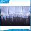 Empty 1Litre transparent and white plastic drum with screw top