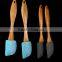 12083 Silicone Spatular scraper Silicone Cream Spatular with wooden Handle
