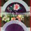 New style silk bamboo fan with flower