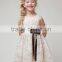 high quality infant girl dresses for party baby girl baptism dress lace ribbon belt kids elegance princess dress for occasion