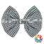 Seersucker Ribbon Cheer Bows 5" x 4.5 " 100% cotton seersucker hair bow Sewn grosgrain boutique hair bow for girls