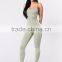 Wholesale Women Rompers Trendy and Stylish 95% Cotton 5% Spandex Spaghetti Strap Catsuit Womens Bodycon Jumpsuit