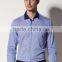 new design contrast fabric made to measure cotton slim men shirt BSZ0077