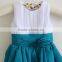 New arrival Baby Clothes wholesale Hot sale chiffon cheap 2017 Children's Boutique sleeveless summer baby girl clothes dress