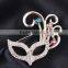 Custom china wholesale metal letter super brooch with color enameled