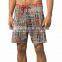 Stretch Recycled Polyester Fabric Shorts Soft Binding Tie Waist Beach Shorts 85% Recycled Polyester 15% Spandex Swim Trunk