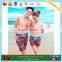 Cotton Polyester Blend Couple Beach Shorts