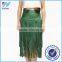 Dongguan Yihao 2015 fashion style high quality faux suede skirt with tassel fashional suede leather skirt