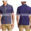 Custom Mens Formal Wholesale Full Printed Different Color Collar Polo Shirt