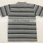 100% Polyester Striped Short Sleeve Polo Shirt