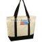 Hot sell fashion canvas beach bag rope handle tote bag for women