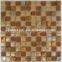 Crystal glass mix rusting slate mosaic tiles