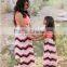 Mommy and me maxi dress mother and daughter dress design kids clothing wholesale girls birthday dresses