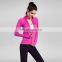 Zipper long sleeve lady cool sports t-shirt fitness running yoga coat