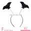 Plastic bat pattern black headdress halloween party accessories headband