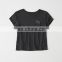 basic wear women clothing print logo short sleeve t shirt comfortable 100%cotton t shirt for girls